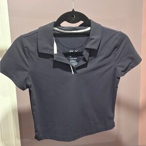 Stylish Navy Crop Top